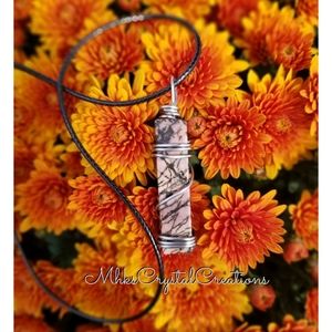 ⭐3 for 25⭐Rhodochrosite crystal necklace